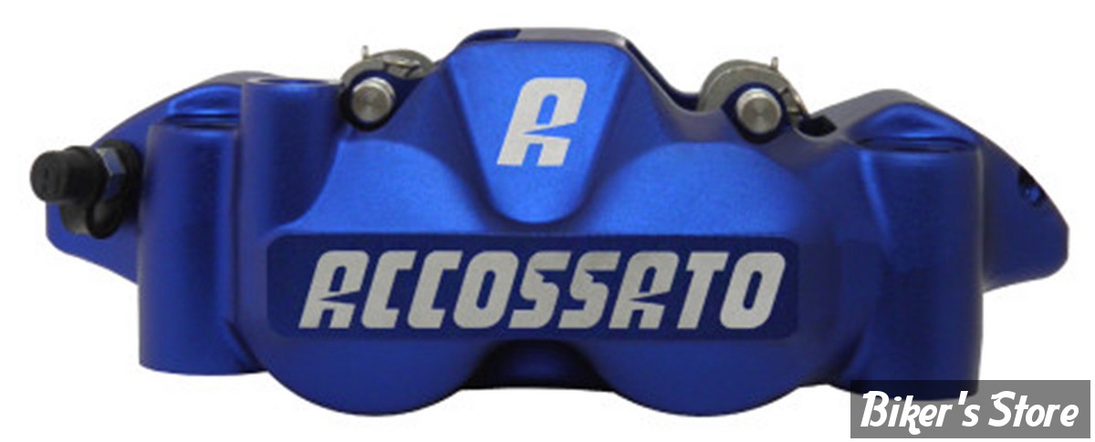 ETRIER RADIAL - ENTRE AXES : 108MM - ETRIER ACCOSSATO - 4-PISTONS - 108MM MONOBLOCK RADIAL BRAKE CALIPER - COTÉ : GAUCHE - BLEU