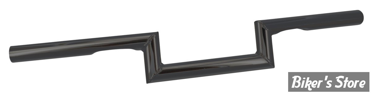GUIDON  Z-BAR - ZODIAC CUSTOM PRODUCT - 3" Flat-Z - HAUTEUR  : 75MM - AVEC EMPREINTES - NOIR