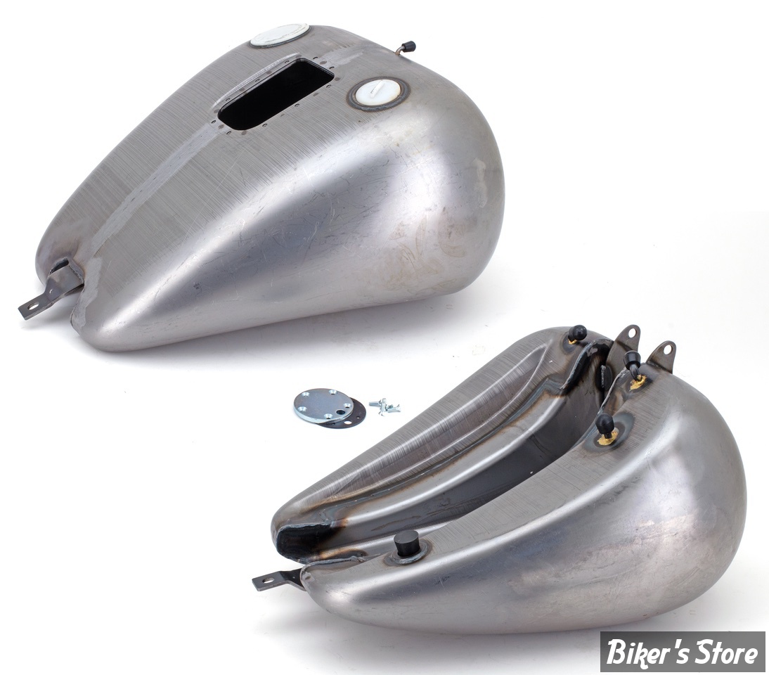 RESERVOIR D'ESSENCE SOFTAIL TWINCAM 08/17 INJECTION - OEM 62208-08 / 61000800 - REPLICA - AVEC SUPPORT DE CONSOLE - BOUCHON A VIS