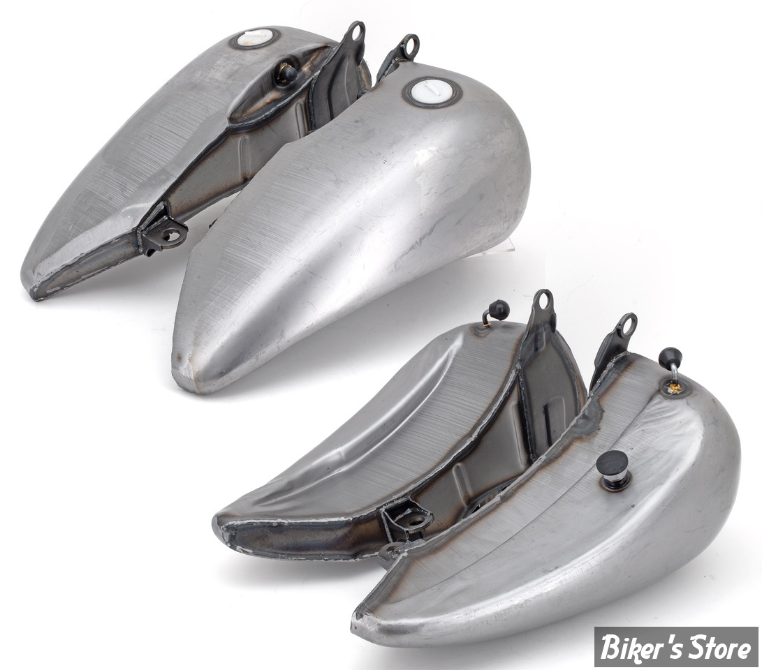 RESERVOIR d'ESSENCE - 4.1 GALLONS - ALLONGÉ DE 2" / EN DEUX PARTIES - CAPACITE : 4.1 GALLONS - BOUCHONS A VIS DOUBLE