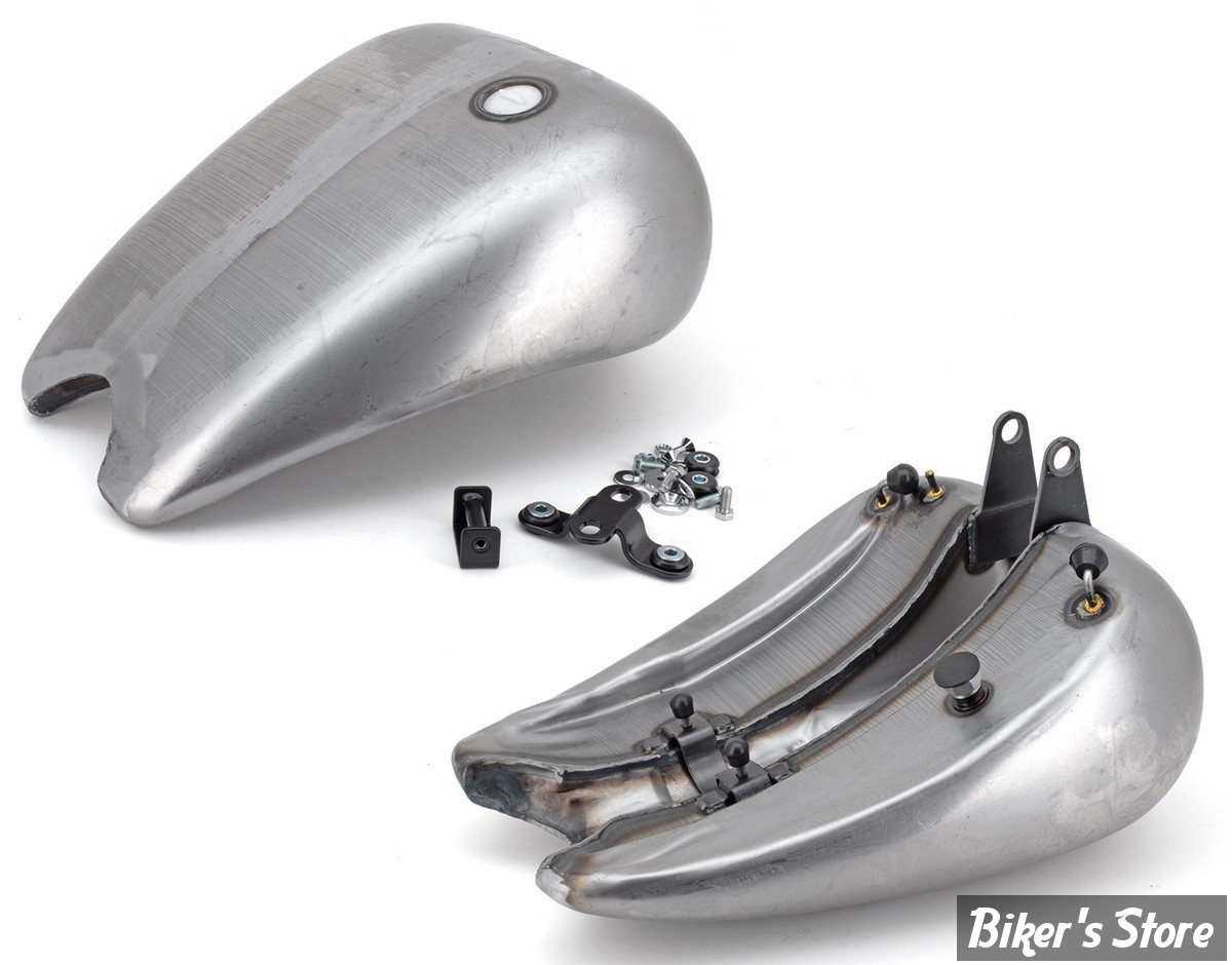 RESERVOIR D'ESSENCE - 4.2 GALLONS - SOFTAIL 1984/1999 - ALLONGÉ DE 2" / EN UNE PARTIE - CAPACITE : 4.2 GALLONS - BOUCHON A VIS UNIQUE