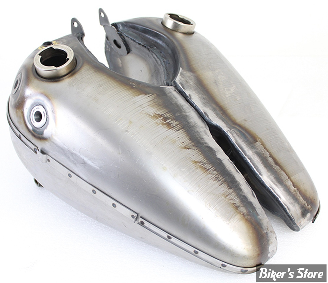 - RESERVOIR D'ESSENCE - KNUCKLEHEAD EL 1940/1946 - 3.5 GALLONS - OEM 3501-41 / 3502-41 / 3501-40A / 3502-40A / 61202-41 / 61229-41 - BOBBED - V-TWIN - AVEC MONTAGES D'EMBLEMES