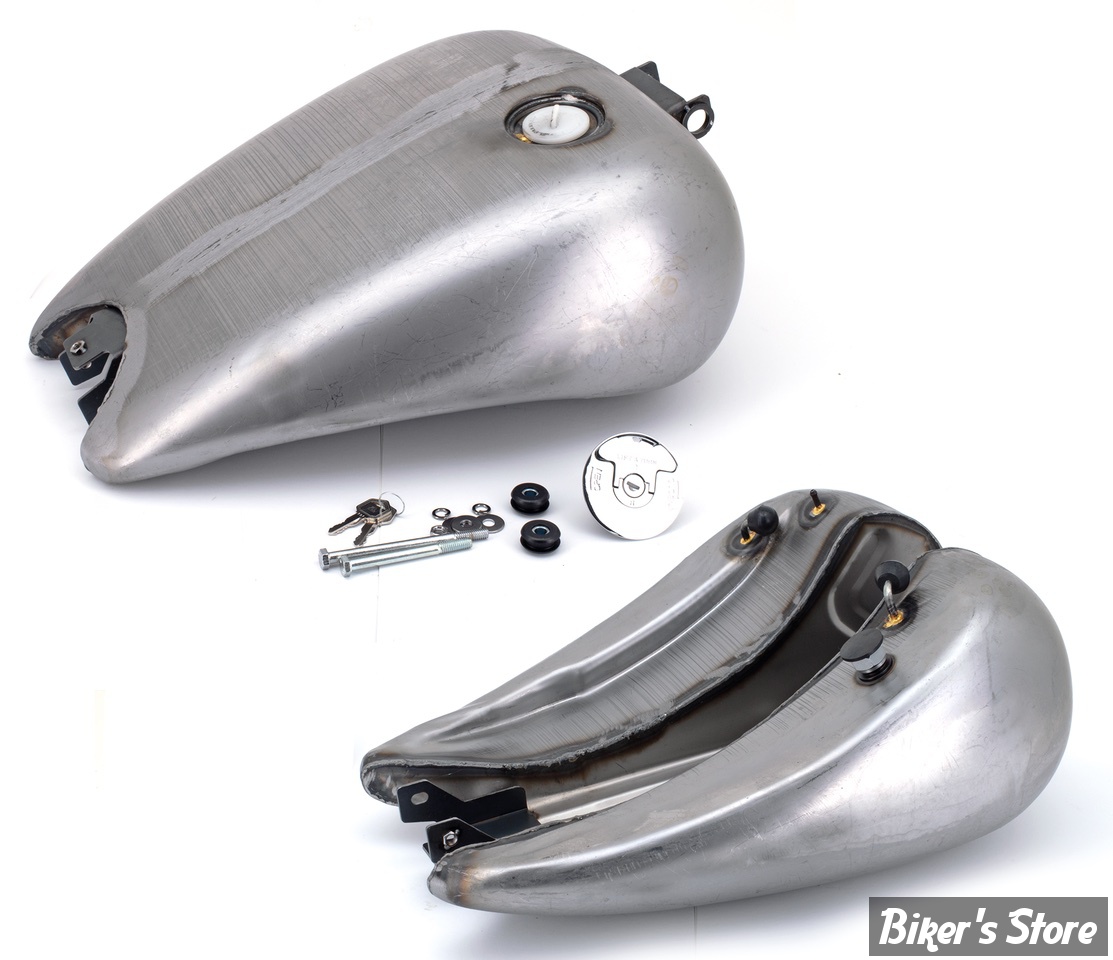 RESERVOIR D'ESSENCE - 4.2 GALLONS / 15.90 LITRES - DYNA 91/05 - ALLONGÉ DE 2" - 1 BOUCHON - BOUCHON AFFLEURANT QUART DE TOUR