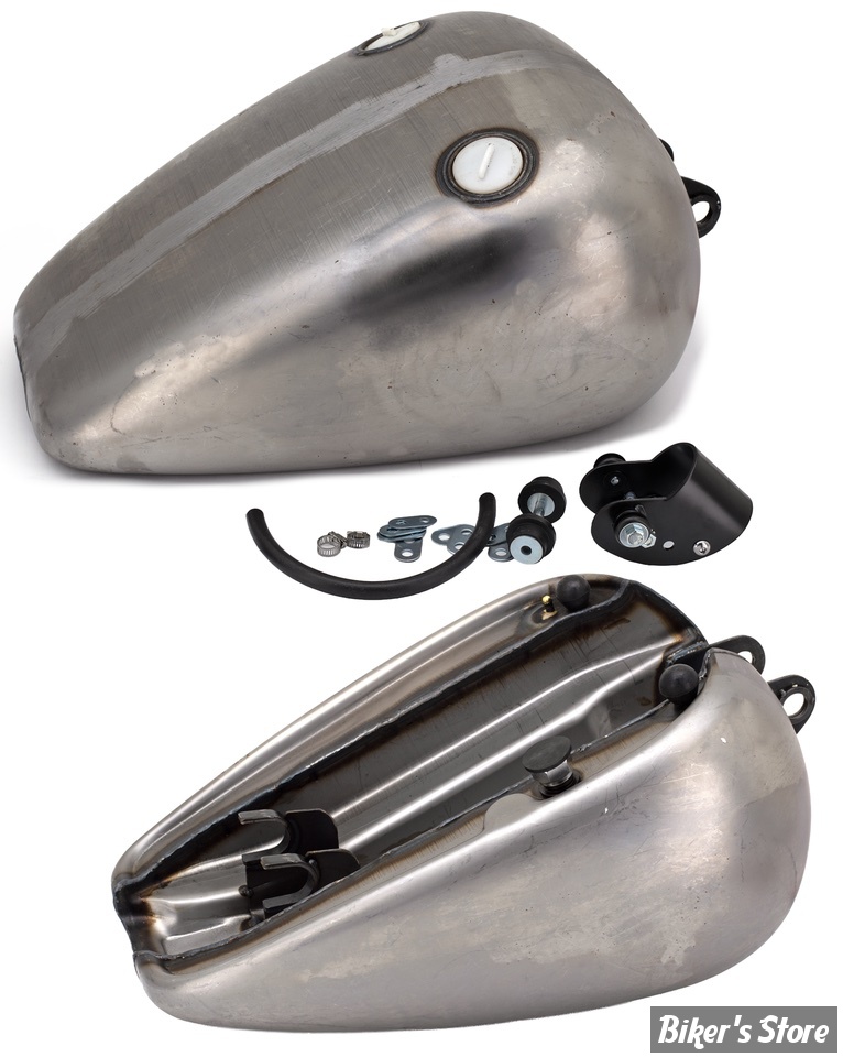 RESERVOIR D'ESSENCE - 3.8 GALLONS / 14.40 LITRES - SPORTSTER 82/03 - OEM 00000-00 - SPORT-BOB - 14.4 LITRES -  BOUCHONS A VIS