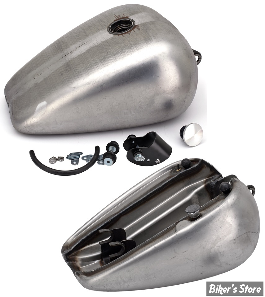 RESERVOIR D'ESSENCE - 3.8 GALLONS / 14.40 LITRES - SPORTSTER 82/03 - OEM 00000-00 - SPORT-BOB - 14.4 LITRES - BOUCHON POP UP A PEINDRE
