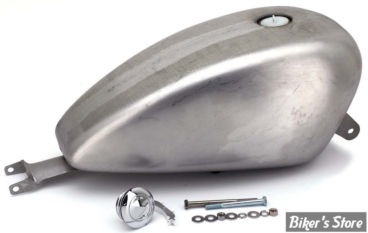 RESERVOIR D'ESSENCE - 3.3 GALLONS / 12.50 LITRES - SPORTSTER 07/22 - OEM 61405-07 - PEANUT - Pour bouchons Flushcap : bouchons compris