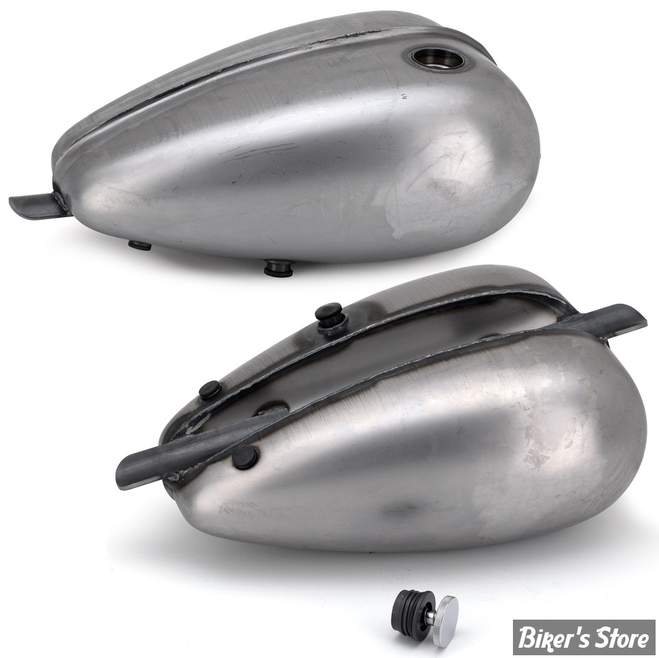 RESERVOIR TYPE MUSTANG - 3.3 GALLONS / 12.50 LITRES - RESERVOIR MUSTANG A NERVURE - Pour bouchon style pop-up