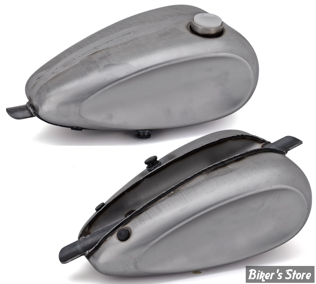 RESERVOIR TYPE MUSTANG - 3.1 GALLONS / 11.50 LITRES - RESERVOIR MUSTANG LAREDO - DISHED - POUR bouchon latéral droit pour bouchon de réservoir de type serrure à came 