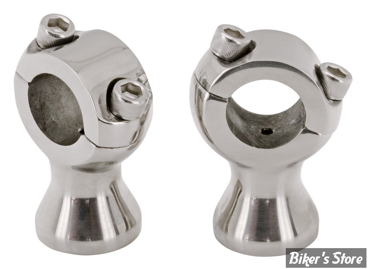 RISERS BILTWELL STYLE - HAUTEUR :  45MM - RISERS - BILTWELL STYLE - SLIMLINE /  Speed Freak - INOX POLI