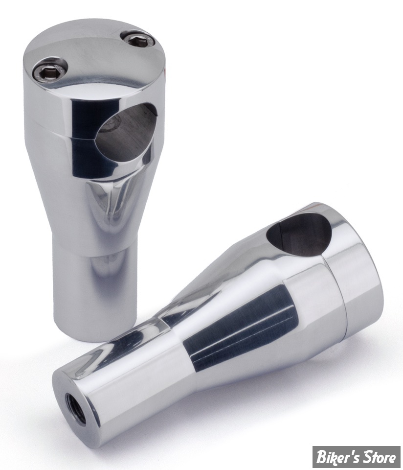 RISERS - HAUTEUR : 100MM / 4"- RISERS ZODIAC EN ALUMNIUM - BILLET ALUMINUM RISER SET - POLI