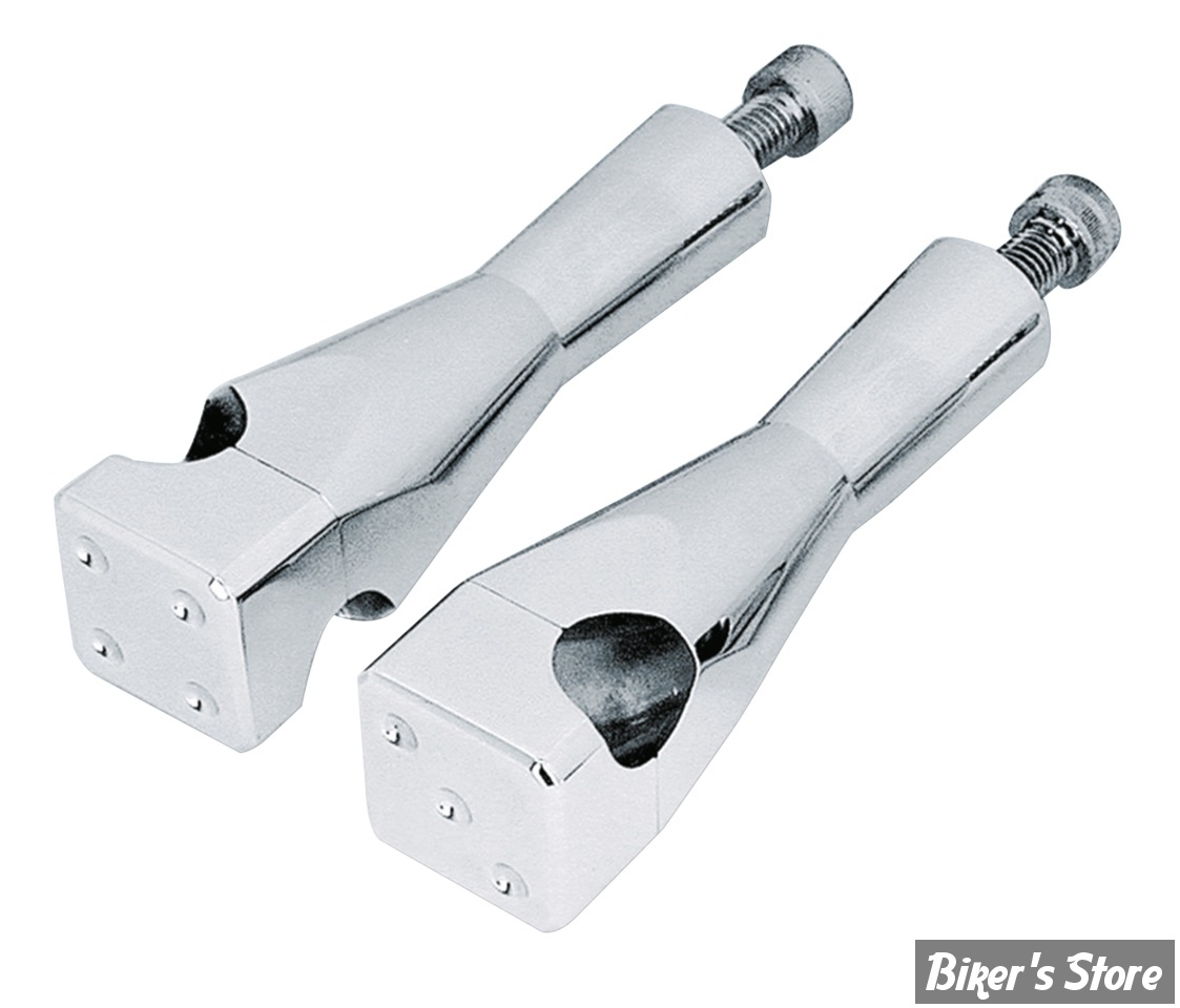 RISERS KUSTOM TECH - HAUTEUR : 127MM - RISERS LUCKY SEVEN - CHROME