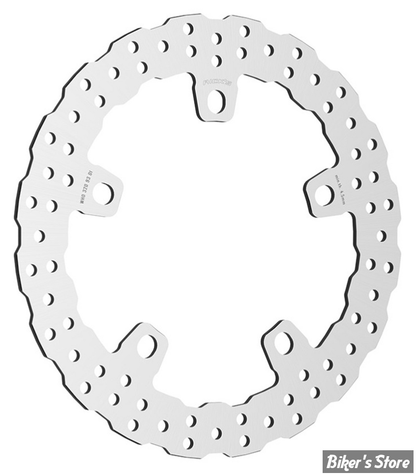 DISQUE AVANT - 12.6" - OEM 41500158A - RICK'S MOTORCYCLES - WAVE DESIGN - MODÈLE : WAVE - 20-W41500158A-320