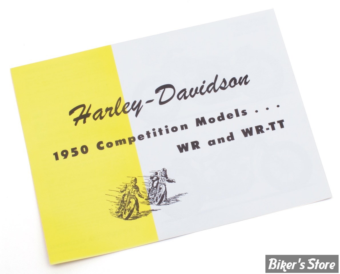 BROCHURE - WR et WR-TT Competition 1950 - SAMWEL - FOLDER, race, 1950 competition models, WR/WR-TT - 1600501