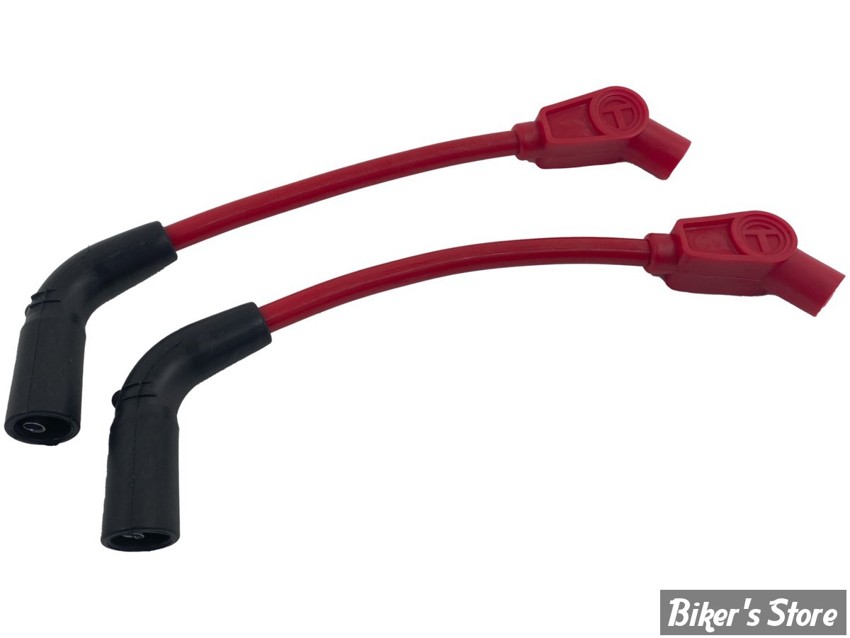FILS DE BOUGIES - TAYLOR / SUMAX - SOFTAIL ROCKER 08/11 / FXSB 13/16 / FXS 11/13 - SUMAX THUNDERVOLT HAUTE PERFORMANCE - ROUGE