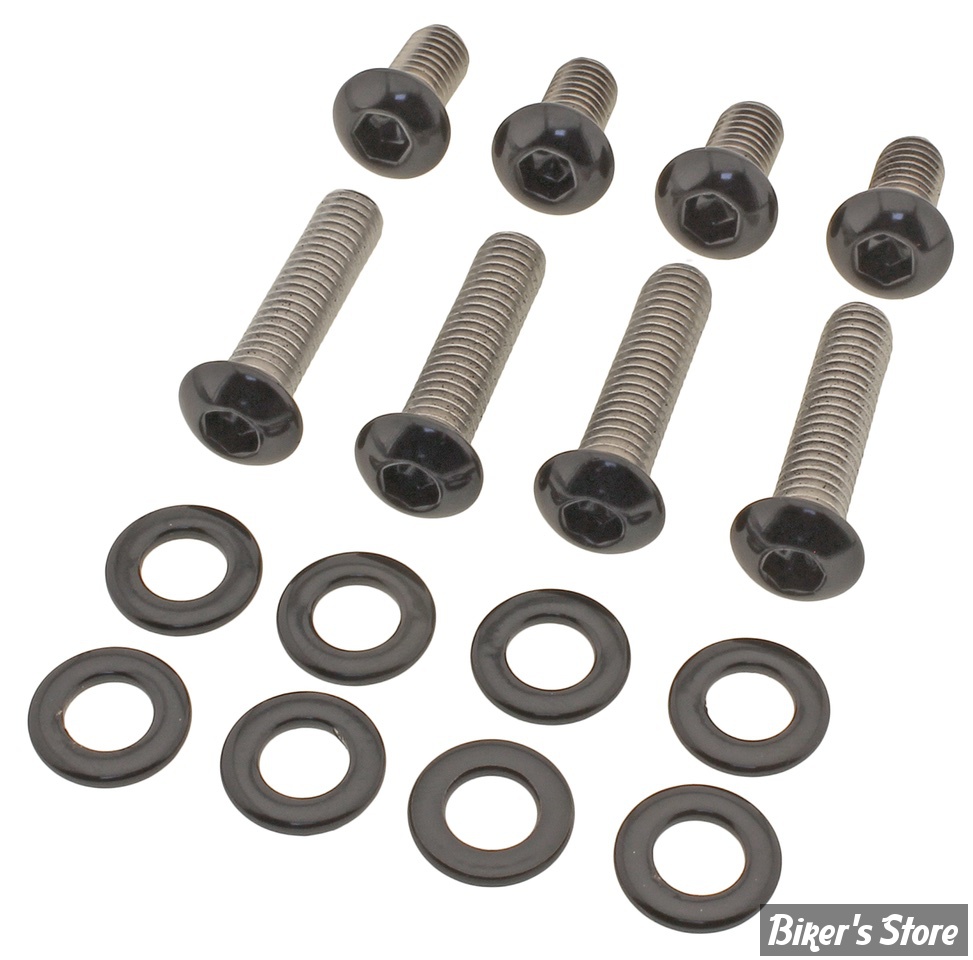 ECLATE O - PIECE N° 04B - KIT VISSERIE DE GARDE BOUE AVANT - OEM 10201189 / 10201021 - SPORTSTER RH1250S - SCREWS4BIKES - NOIR MAT - FF.HD.7.swm
