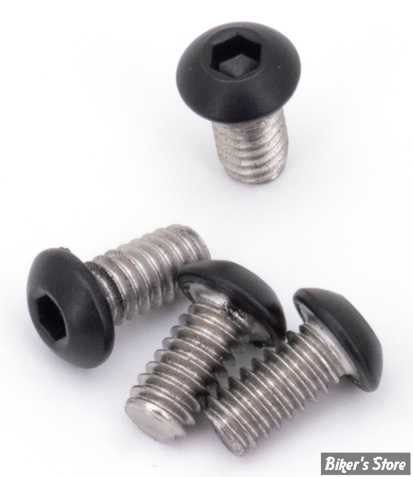 KIT VIS DE FIXATION DE PHARE - OEM 10200032 - SOFTAIL M8 FXBR/S - Screws4Bikes - NOIR MAT