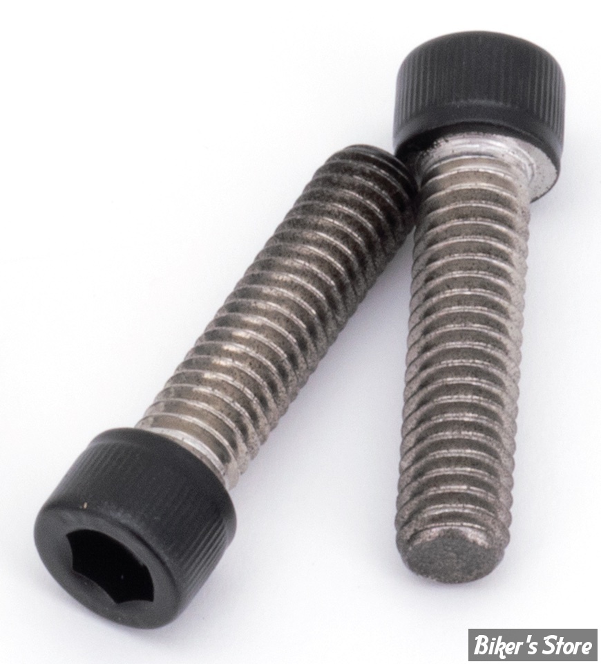 KIT VIS DE FIXATION DE PHARE - OEM 12600003 - SOFTAIL M8 FXFB/S - Screws4Bikes - NOIR BRILLANT - LP.HD.2.sw