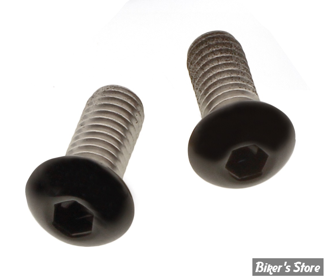 KIT VIS DE FIXATION DE PHARE - OEM 4613 - SOFTAIL M8 FXBR/S - Screws4Bikes - NOIR BRILLANT - LP.HD.3.sw