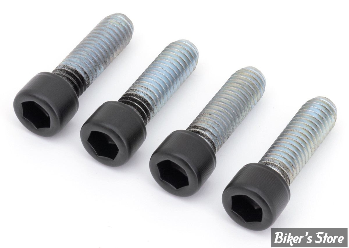 ECLATE J - PIECE N° 02 - OEM 4748 - VISSERIE DE SUPPORT DE REPOSES PIEDS - SCREWS4BIKES - INOX / NOIR BRILLANT - FR.HD.1.sw