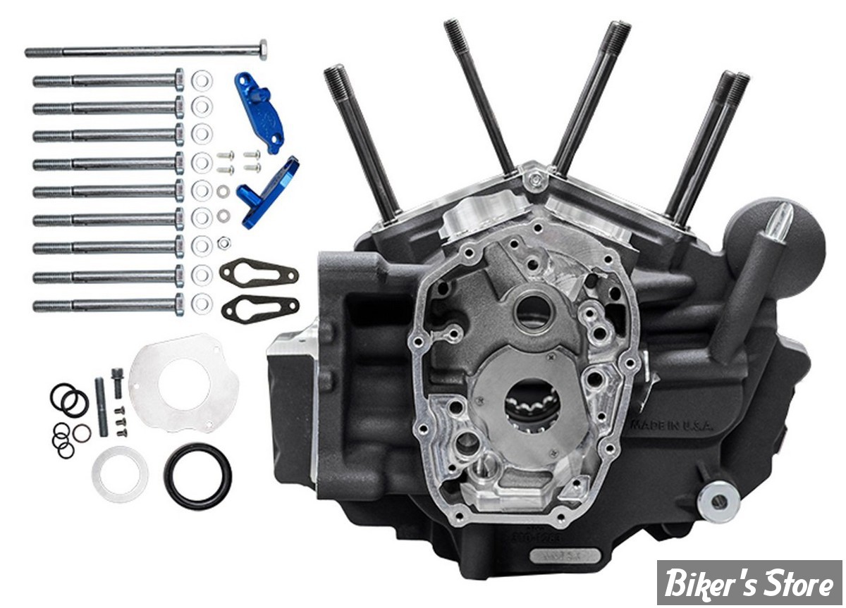 ECLATE J - PIECE N° 00 - CARTER MOTEUR - SOFTAIL MILWAUKEE EIGHT - OEM 24400188 - S&S - NOIR - 310-1326