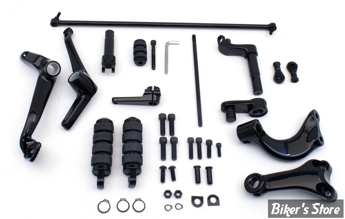 - COMMANDES AVANCEES - SPORTSTER 04/13 - RALLONGÉ +2" - ZODIAC - NOIR