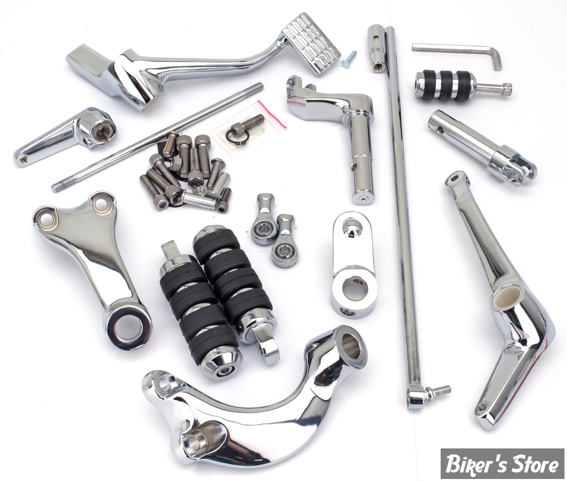 - COMMANDES AVANCEES - SPORTSTER 14/22 - RALLONGÉ + 2 "-  ZODIAC - CHROME