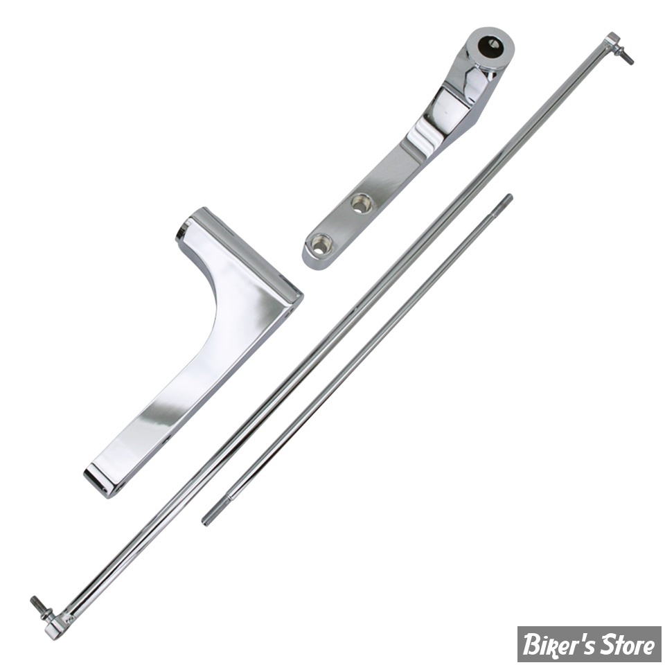 KIT DE RALLONGES DE COMMANDES AVANCEES - SPORTSTER 04/13 - RALLONG : + 6" / 15CM - ZODIAC - CHROME