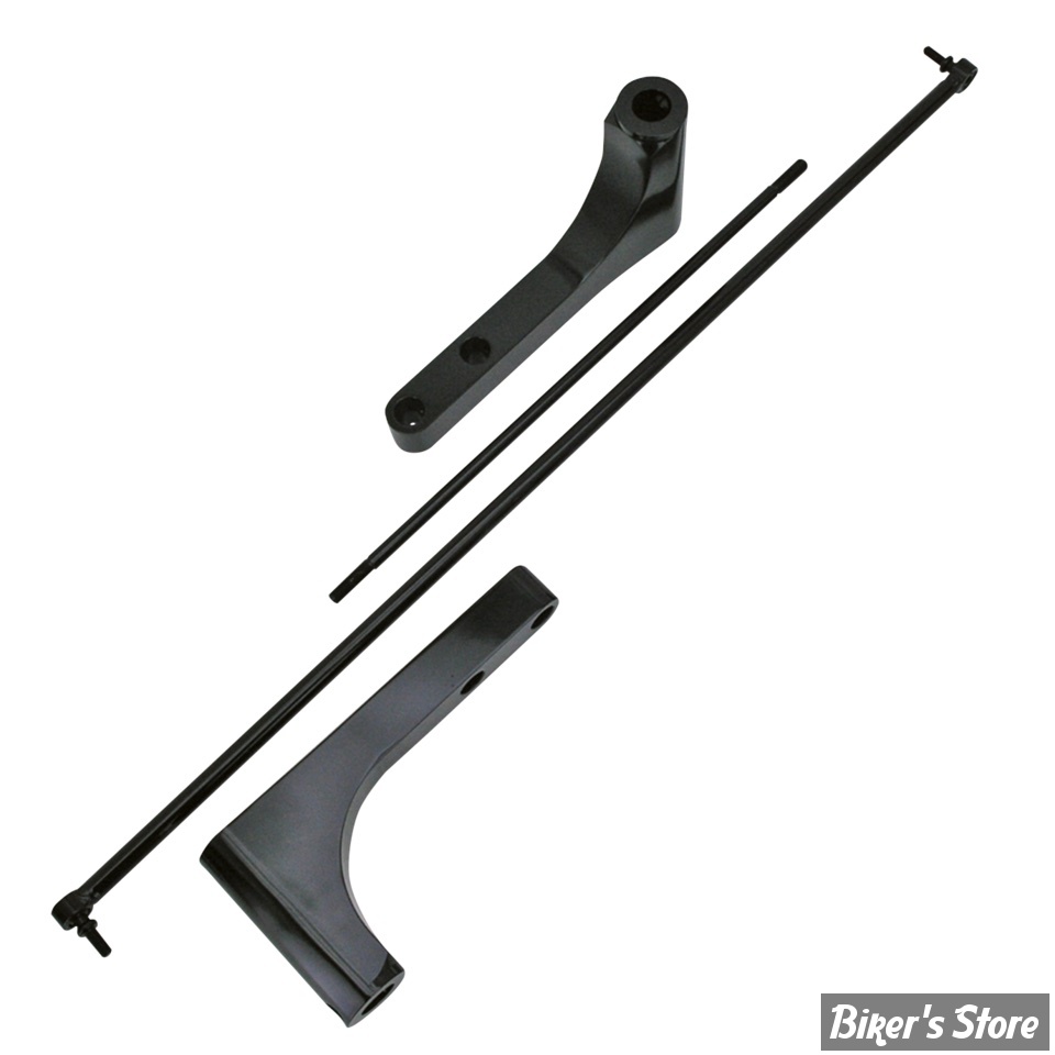 KIT DE RALLONGES DE COMMANDES AVANCEES - SPORTSTER 04/13 - RALLONGE : + 6" / 15CM - ZODIAC - NOIR