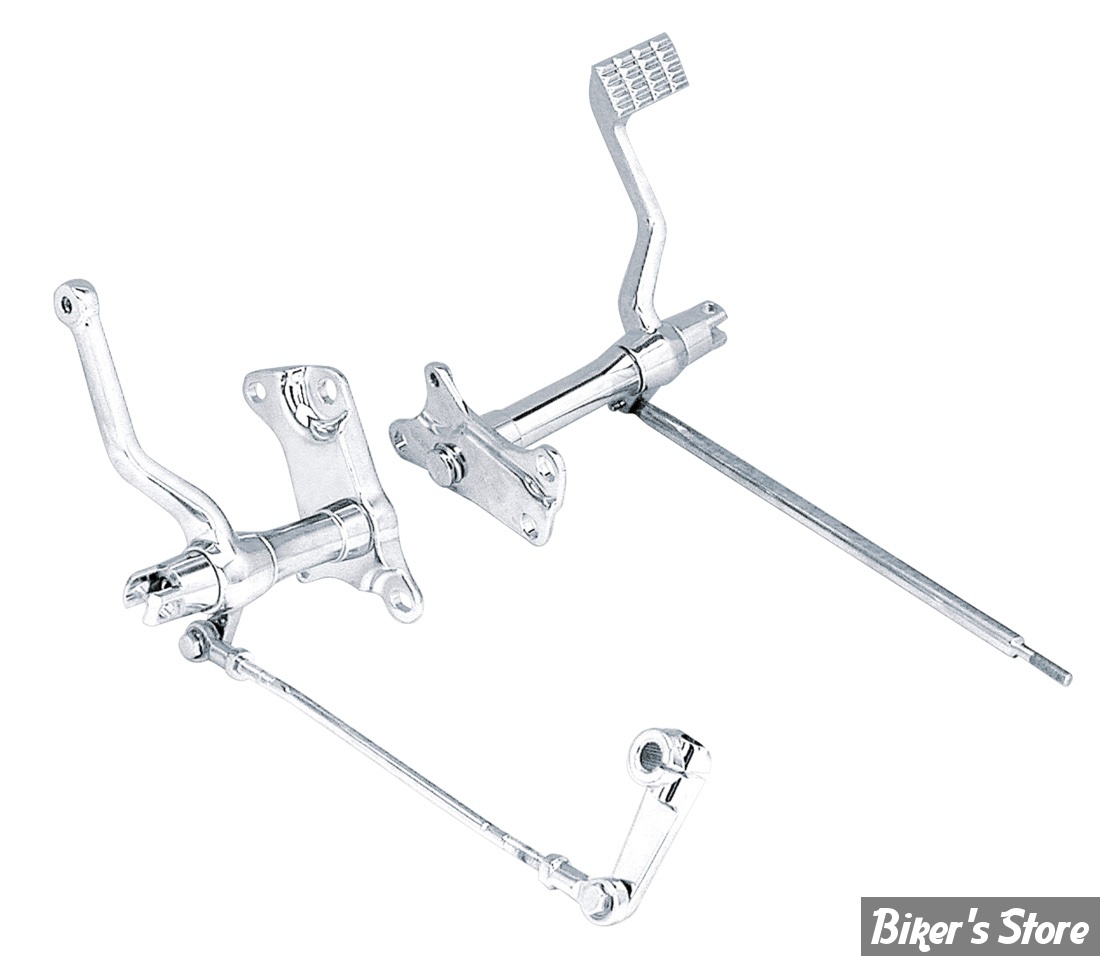 COMMANDES AVANCEES - SPORTSTER 91/03 - LONGUEUR STANDARD - OEM 33891-98 - ZODIAC - CHROME