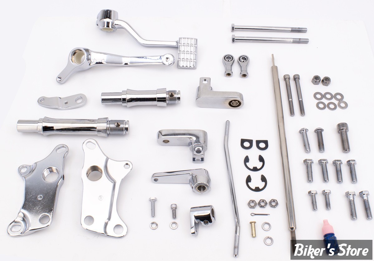 COMMANDES AVANCEES - SPORTSTER 91/03 - RALLONGÉ DE : + 2"- ZODIAC - CHROME