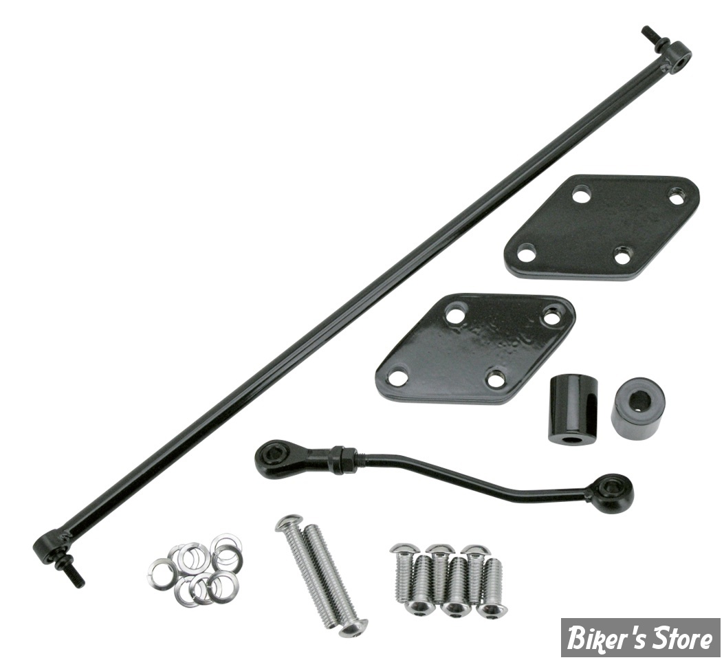 KIT DE DEPLACEMENT DE COMMANDES AVANCEES - RECUL - SPORTSTER 04/13 - REDUCED REACH CONVERSION KIT - NOIR - OEM 50700010 - ZODIAC