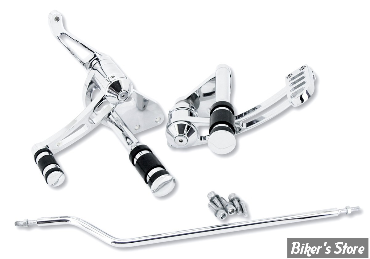 - COMMANDES AVANCEES - DYNA 91/05 - LONGUEUR STANDARD - USINEES ALUMINIUM - CHROME
