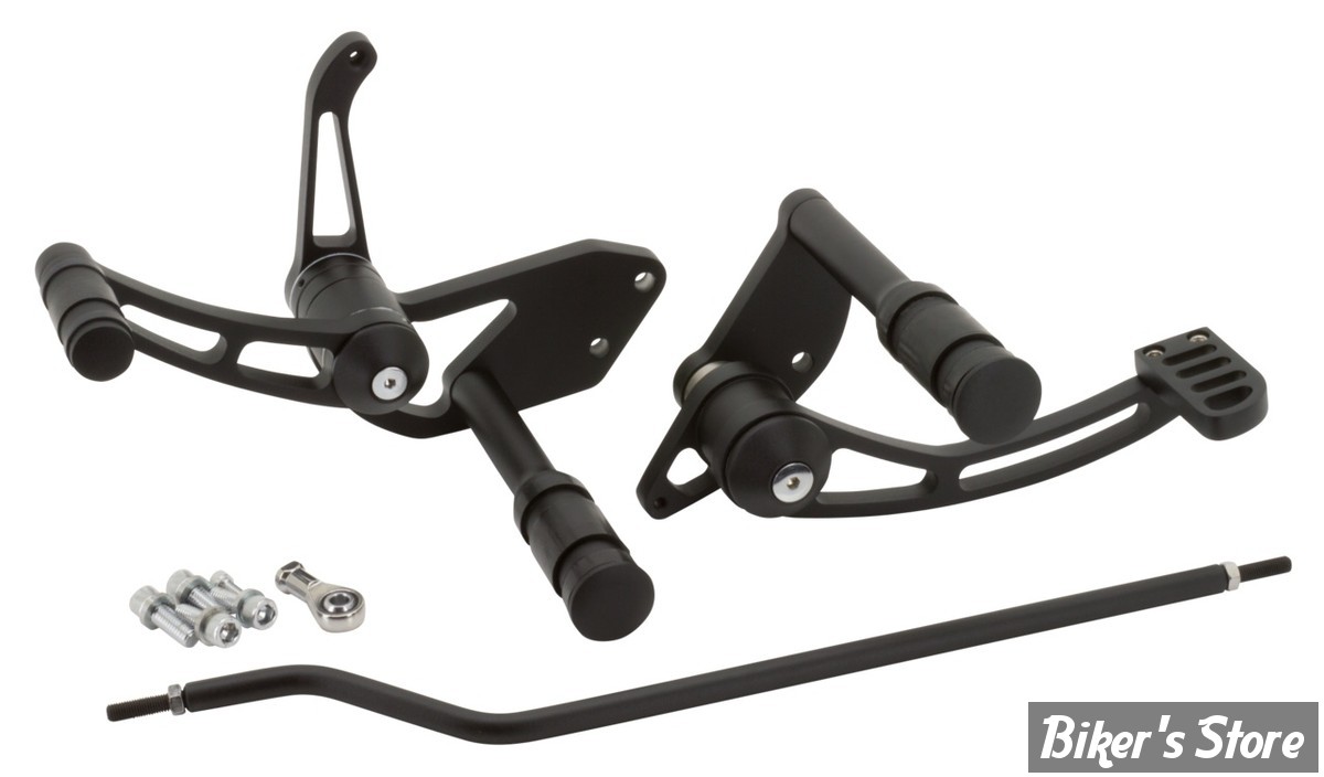 - COMMANDES AVANCEES - DYNA 91/05 - LONGUEUR STANDARD - USINEES ALUMINIUM - NOIR