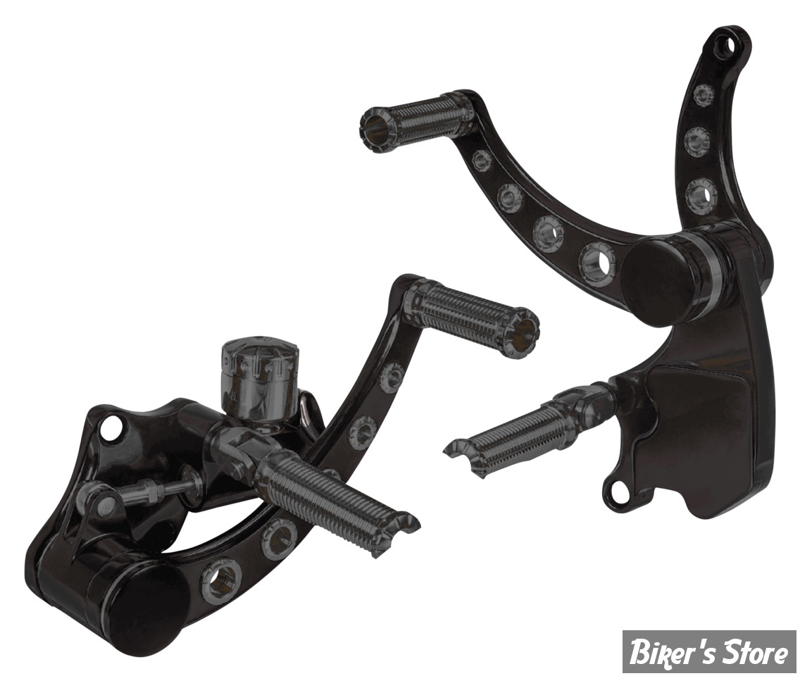 - COMMANDES AVANCEES - SOFTAIL 00/17  - VITY'S DESIGN - BILLET ALUMINIUM - LONGUEUR : STANDARD -  NOIR