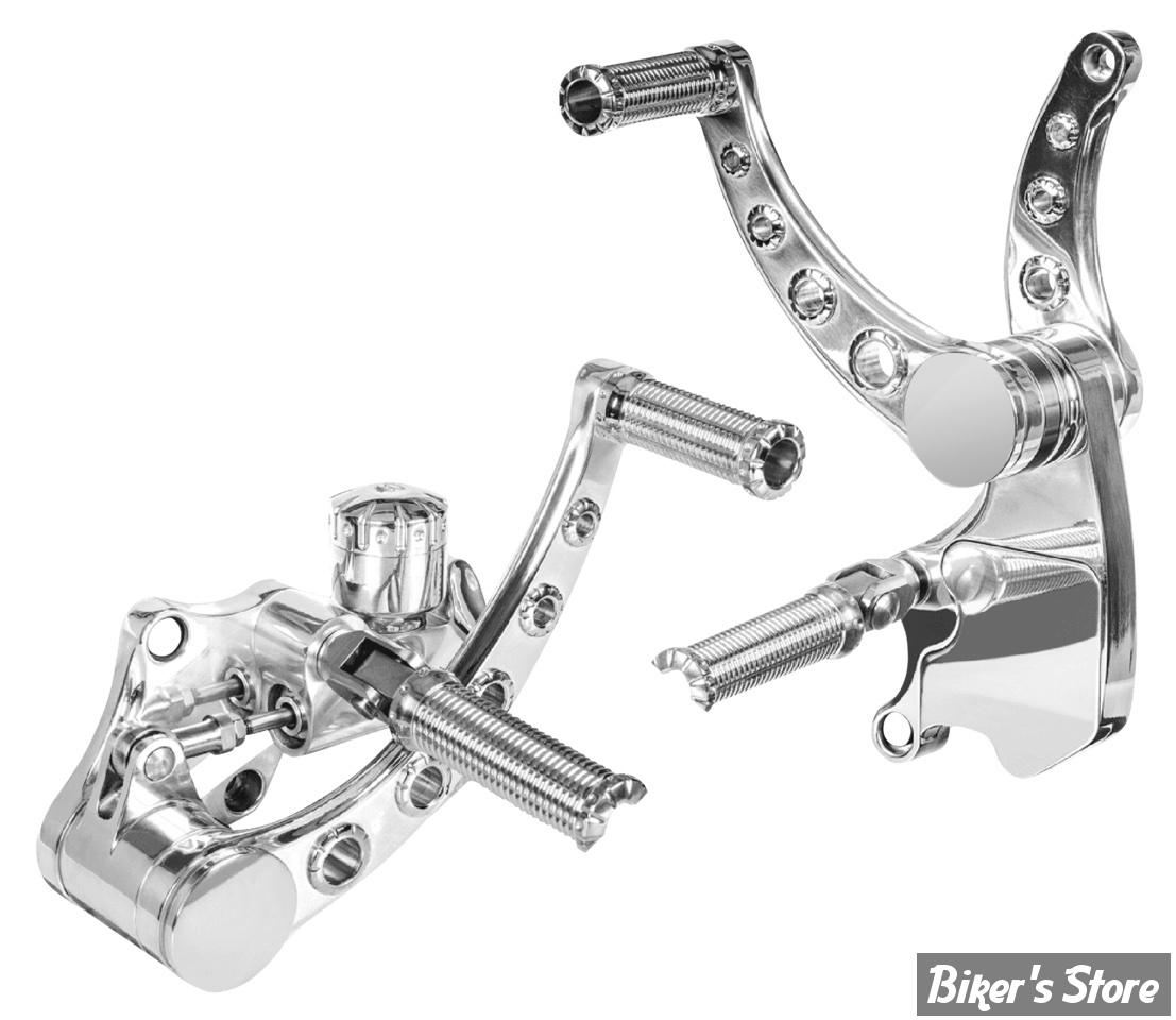 - COMMANDES AVANCEES - SOFTAIL 00/17  - VITY'S DESIGN - BILLET ALUMINIUM - LONGUEUR : STANDARD -  POLI  