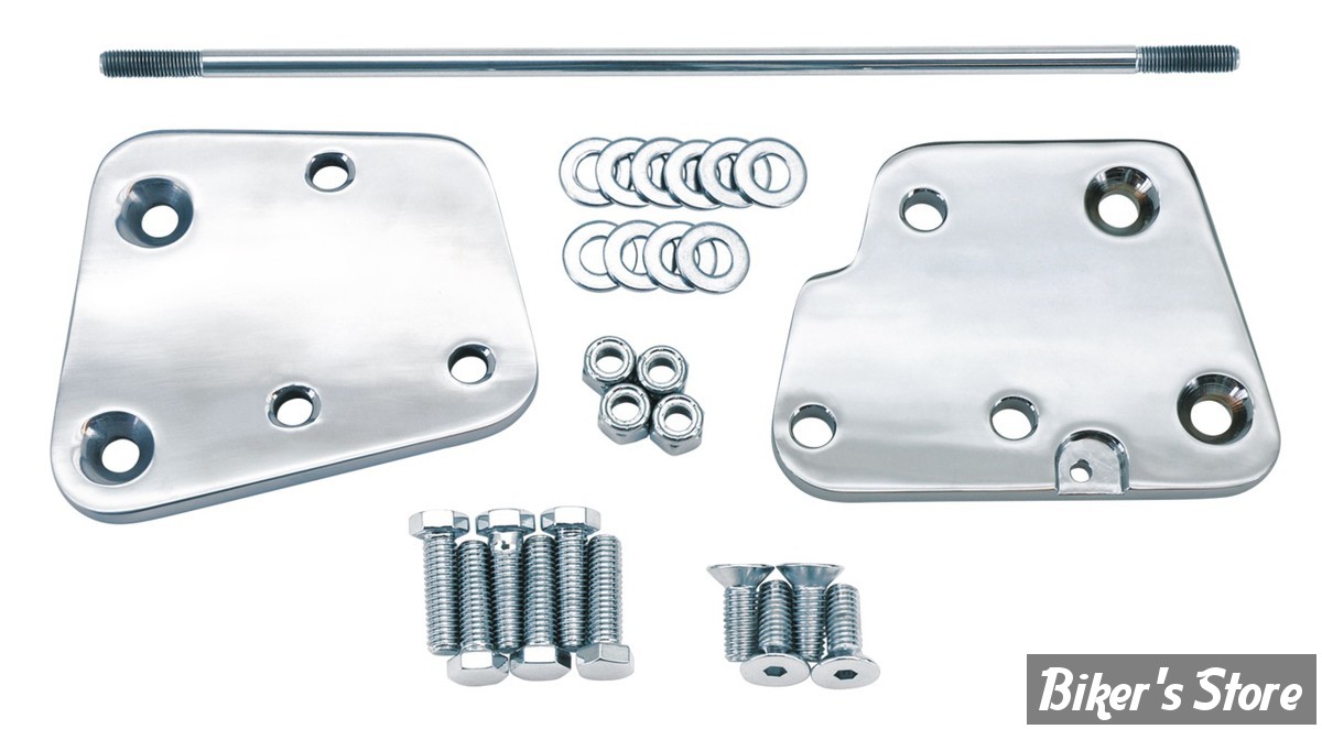 - ECLATE Y - PIECE N° 06 / 07 / 08 - KIT D EXTENSION DE MARCHES PIEDS - SOFTAIL FLST 87/99 - CHROME