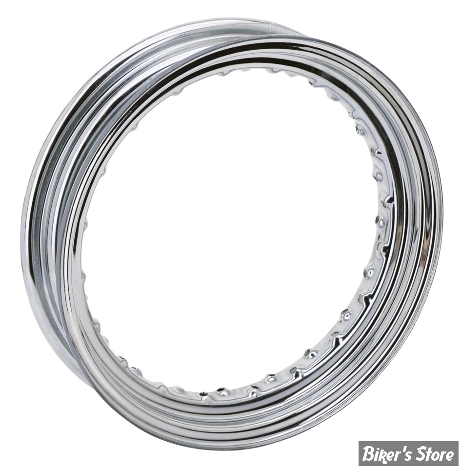 VOILE DE JANTE - 1" X 4.50 - 40 RAYONS - DROP CENTER - OEM 00000-00 - CHROME