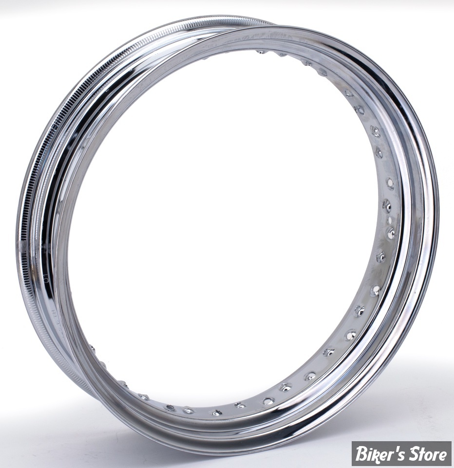 VOILE DE JANTE - 17" X 3.50 - 40 RAYONS - DROP CENTER - OEM 00000-00 - CHROME