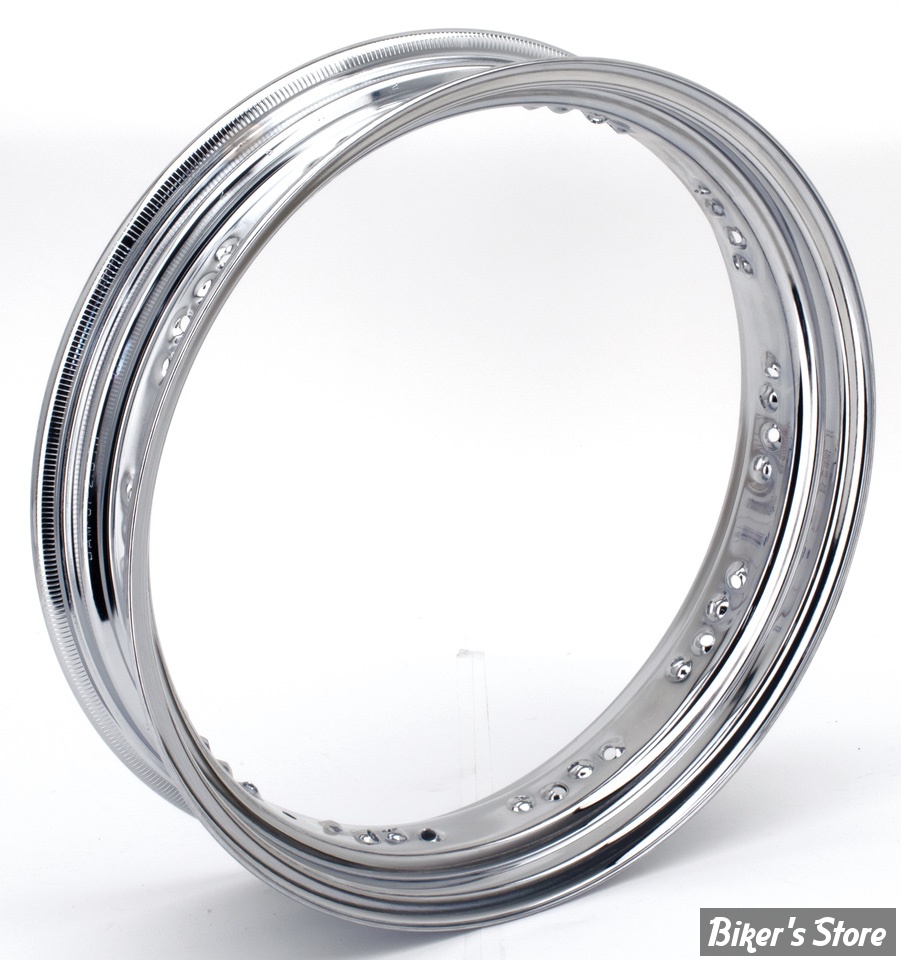 VOILE DE JANTE - 17" X 3.50 - 40 RAYONS - DROP CENTER - OEM 00000-00 - CHROME
