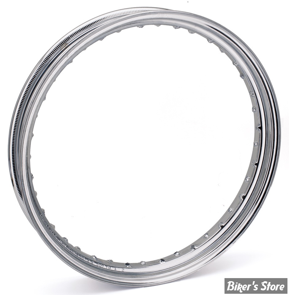 VOILE DE JANTE - 19" X 2.50 - 40 RAYONS - DROP CENTER - OEM 00000-00 - CHROME