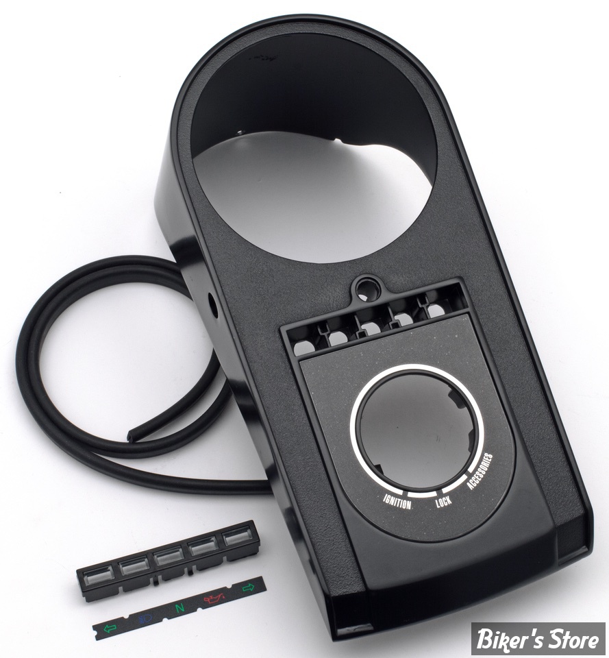 ECLATE A1 - PIECE N° 01 - CONSOLE - OEM 71254-96 - SOFTAIL 96/99 - NOIR - AVEC ACCESSOIRES