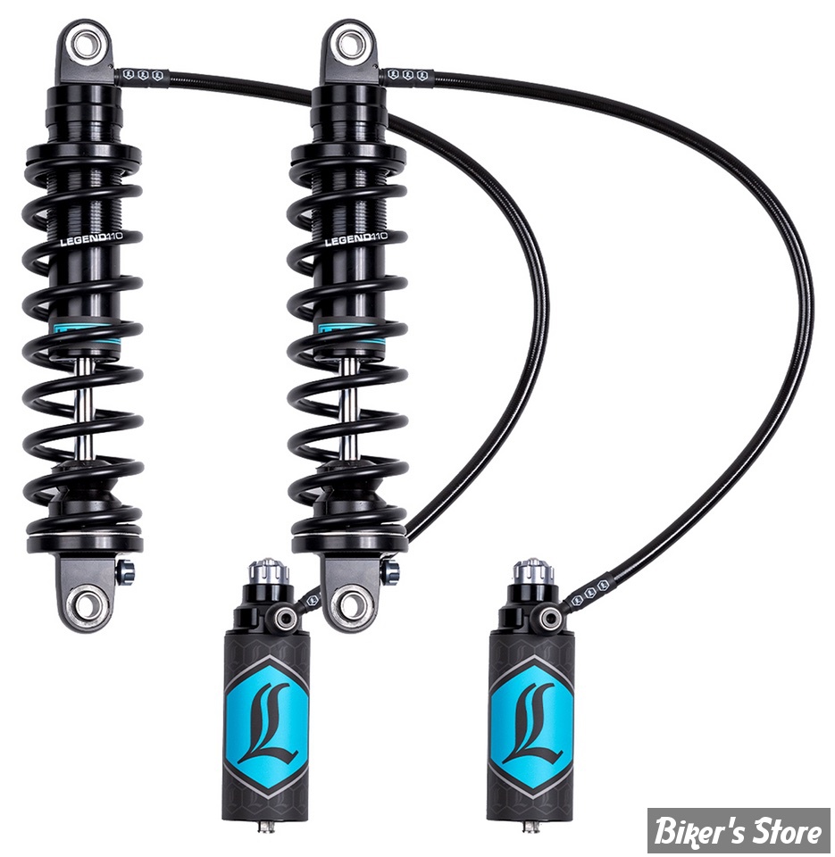 AMORTISSEURS - 14" / 35.60CM - LEGEND AIR - REVO ARC Remote Reservoir FL Coil Suspension -  TOURING 2009/2013 - NOIR - 1310-1884
