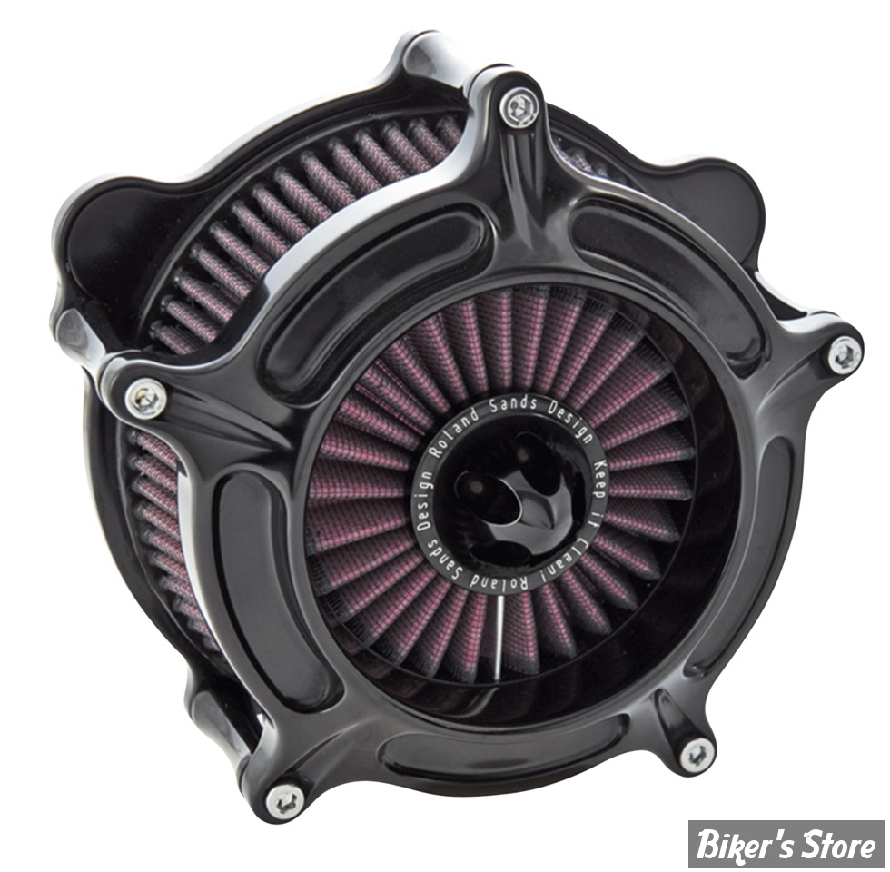 FILTRE A AIR - RSD ROLAND SANDS DESIGN - SPT 91UP - TURBINE - NOIR - 0206-2039-B