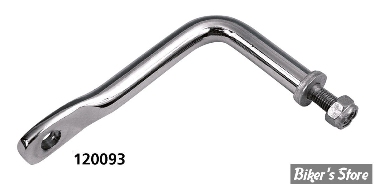 ECLATE FHOLD - PIECE N° 08 - PATTE DE FIXATION DE FILTRE A HUILE STYLE PANHEAD - BIGTWIN 58/64 - OEM 63860-58A - CHROME