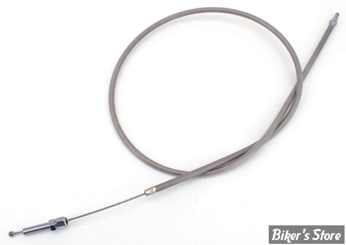 CABLE D'EMBRAYAGE POUR BIGTWIN 68/84 - LONGUEUR :124 CM - OEM 38618-68 / C - ZODIAC - TRÉSSÉ GAINÉ