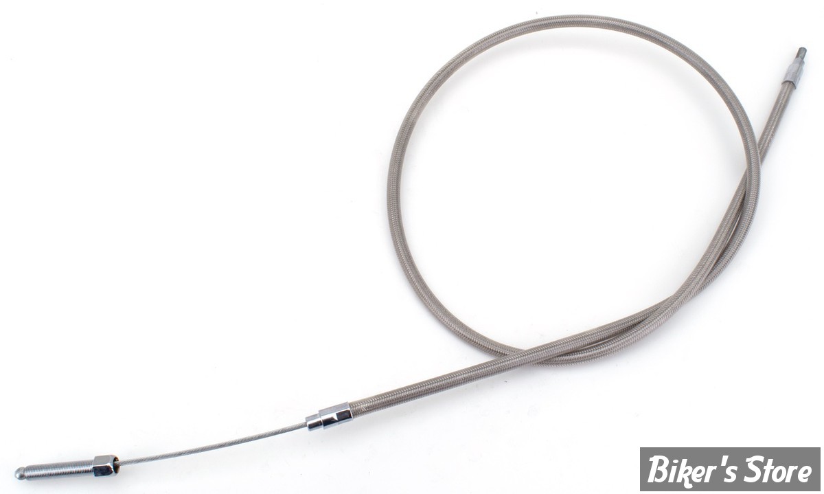 CABLE D'EMBRAYAGE POUR BIGTWIN 68/84 - LONGUEUR :124 CM - OEM 38618-68 / C - ZODIAC - TRESSÉ GAINÉ