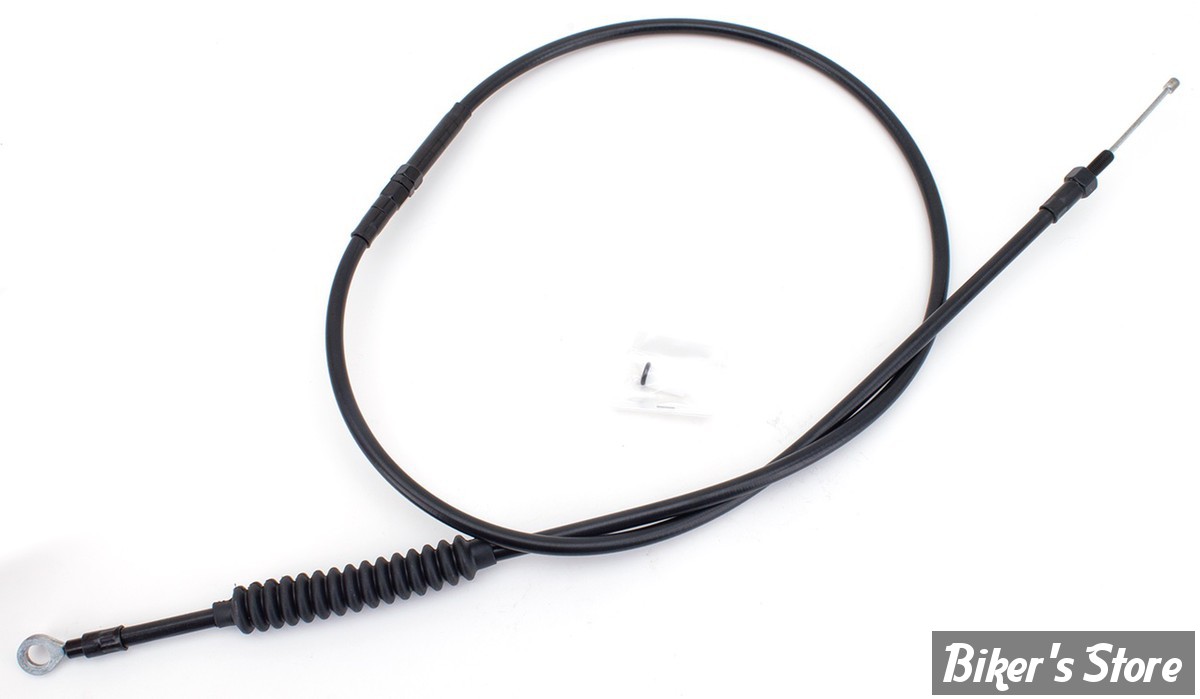CABLE D'EMBRAYAGE POUR SPORTSTER 86UP - LONGUEUR : 150.00 CM - OEM 38621-86 / A - ZODIAC - TOUT NOIR