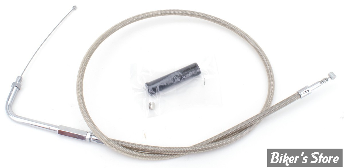CABLE DE RETOUR LONGUEUR : 89.00 CM - OEM 56355-92 - ZODIAC - TRESSÉ GAINÉ