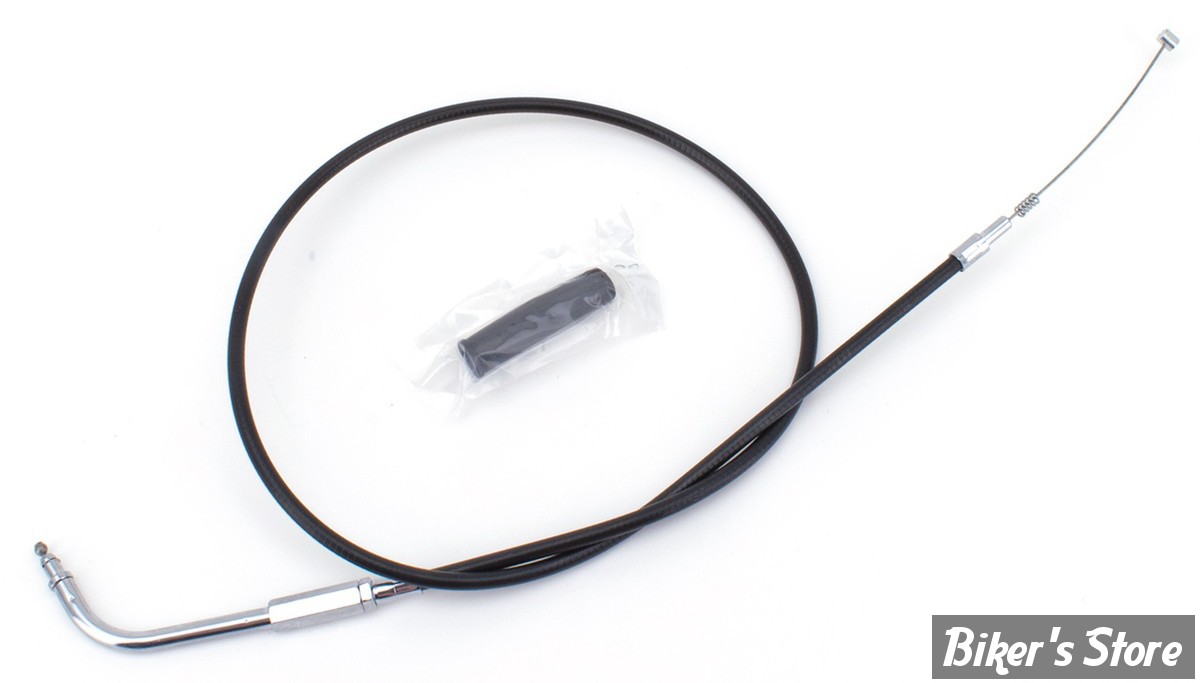 CABLE DE RETOUR POUR BIGTWIN & SPORTSTER 96UP - LONGUEUR : 94 CM - OEM 56305-96 - ZODIAC - FINITION : NOIR