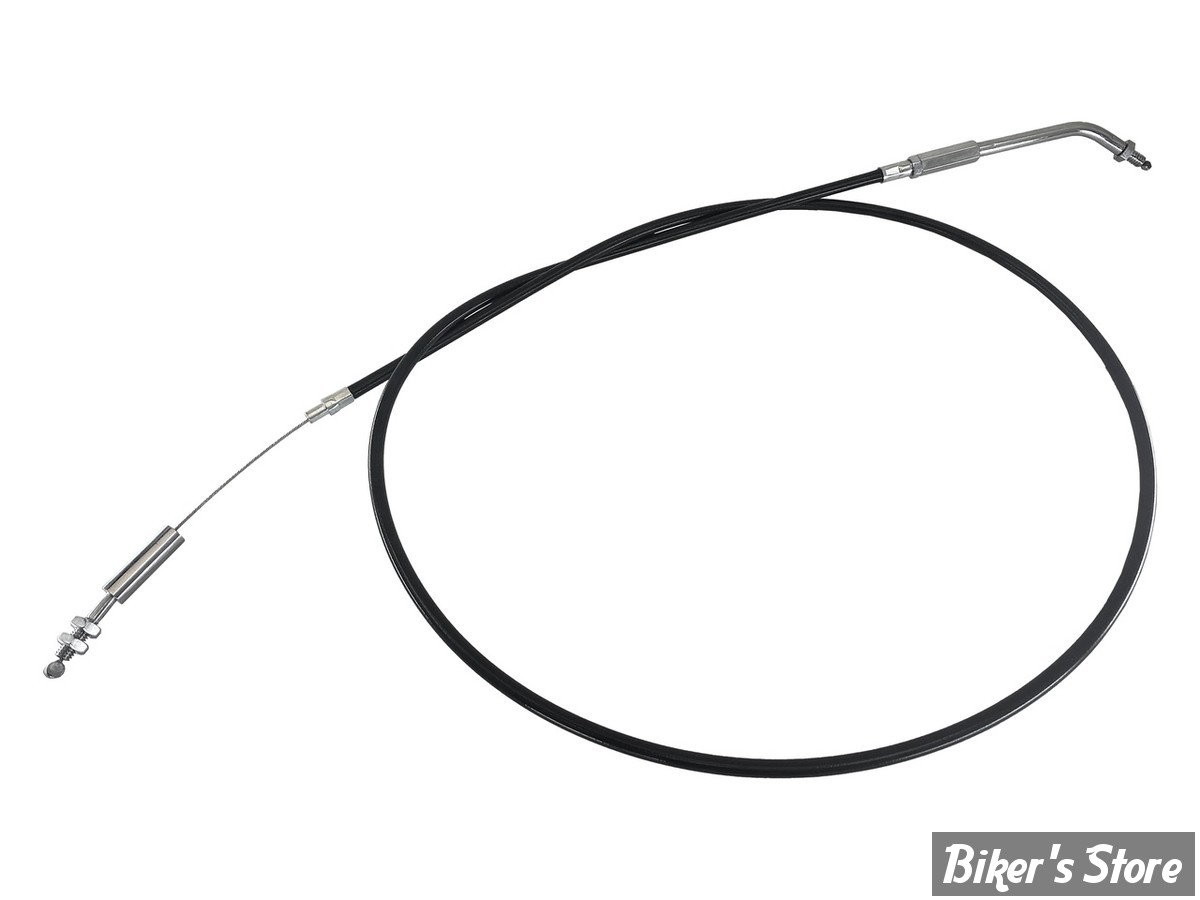 CABLE DE RETOUR POUR BIGTWIN & SPORTSTER AVEC MIKUNI HS 40 - LONGUEUR :119CM - BIGTWIN / SPORTSTER 1986/1995 - ZODIAC - NOIR